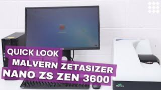 Quick Look Malvern Zetasizer Nano ZS Zen 3600 [upl. by Niarb]