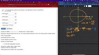 trig ratios for a quadrantal angle using x y for sine and cosine [upl. by Ligriv]