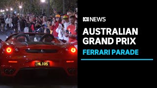 Formula 1 fans paint Melbournes Little Italy red after Ferarri win Australian Grand Prix  ABC News [upl. by Asher825]