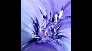 purple diamond abstract painting Acrylic abstrakte Malerei mit Acryl [upl. by Herculie]