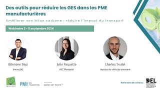 Webinaire quotAméliorer son bilan carbone  réduire limpact du transportquot [upl. by Michigan90]