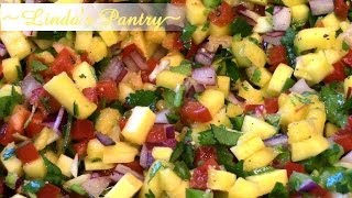 Mango Habanero Salsa With Lindas Pantry [upl. by Anoi]