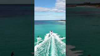 Wait for it Wakeboarding in Dunsborough Western Australia Drone Footage 4K drones mavic3 [upl. by Katzen]