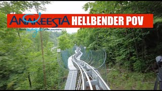 Anakeesta Hellbender Mountain Coaster POV [upl. by Alak]