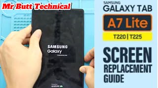 Samsung Galaxy Tab A7Lite T225 T220 Touch LCD Screen Replacement without frame T227 [upl. by Eatnom]