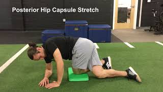 Resilient Performance  Posterior Hip Capsule Stretch [upl. by Hairahcez]