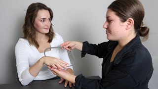 ASMR Medical Exam of the Hands with Sensory Testing on katherinaasmr8569 [upl. by Dumm]