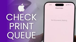 How To See Print Queue On iPhone Print Order [upl. by Zelda]