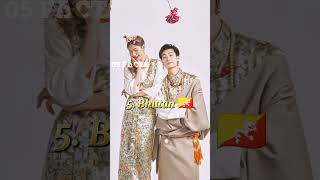 Top 5 country with their wedding dresses part 2 shorts short viralvideo viralshorts 05facts [upl. by Harms]