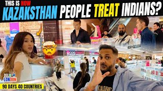 How Kazaksthan People Treat Indians   Exploring Almaty City  Ep  33 India To London Road Trip [upl. by Yekram]