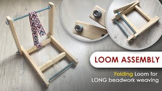 How to assemble and where to get loom for beading  SMALL LOOM FOR BEGINNER [upl. by Ahser]