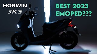 Horwin SK3 Review  Best Electric Moped of 2023 [upl. by Patrizio]