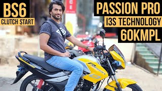 Hero Passion Pro 2020 model BS6  i3s Technology  Ride Review [upl. by Kassey]