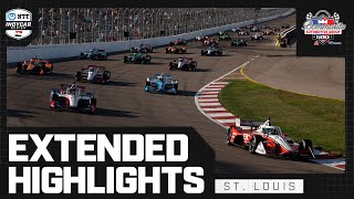 Extended Race Highlights  2024 Bommarito Automotive Group 500 from St Louis  INDYCAR SERIES [upl. by Aicirtel]