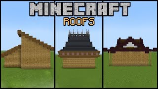 10 Minecraft Roof Designs Minecraft Build School [upl. by Cutty]