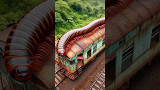 Nature Exploration  Travel Discovered  Millipede on Train shorts trending wow [upl. by Allehs809]