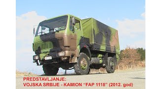 VOJSKA SRBIJE KAMION FAP 1118 [upl. by Wertheimer]