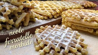 FERRATELLE ABRUZZESI MORBIDE CUOCIONO NEL TEMPO DI UNAVE MARIA NEOLE PIZZELLE WAFFLE [upl. by Terrie]