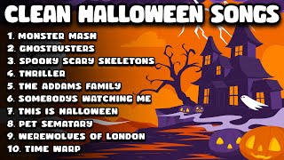 Clean Halloween Songs Playlist 🎃 Clean Halloween Music for School  Classroom [upl. by Ahsercul705]