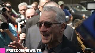 Robert Deniro HARASSED and Chased Down by Trump Supporters in NYC [upl. by Dorwin]