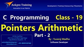 C language  Class 19  Pointers Arithmetic in C part  2Pointer increment and decrement [upl. by Aryaz980]