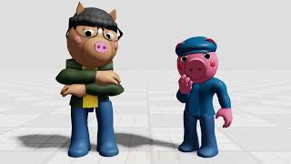 Animation Style Experiment A Roblox Piggy Animation [upl. by Flavian]