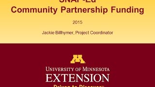 SNAPEd Community Partnership Funding Info Session [upl. by Muriel]