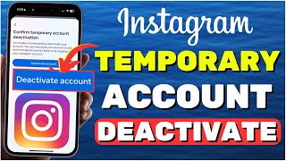 How To Temporarily Deactivate Your Instagram Account iOS amp Android [upl. by Bern]