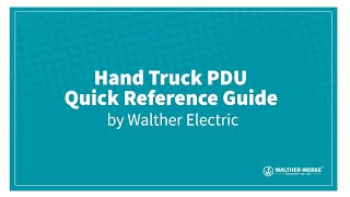 Handtruck Power Distribution System PDS Reference Guide [upl. by Brace]