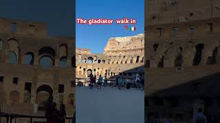 Gladiator walk 🤯funny italy youtubeshorts ytshorts [upl. by Maren]