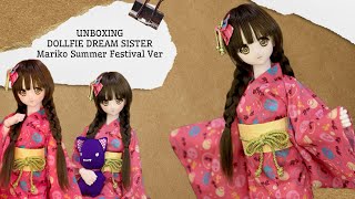 Unboxing Dollfie Dream Sister Mariko Summer Festival Ver [upl. by Angelique]