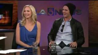 Steven R McQueen amp Candice Accola on Vampire Diaries Season Finale [upl. by Silden812]