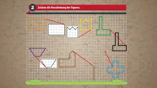 Verschiebung  Grundfigur Verschiebungspfeil Abbildung ★ Mathematik Klasse 4 [upl. by Leerzej]