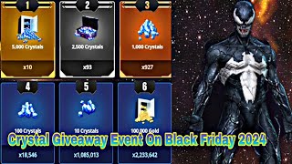 Crystal Giveaway Event On Black Friday 2024  Marvel Future Fight [upl. by Enelyar]