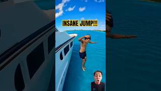 Insane Leap into SharkInfested Waters Two Men’s Crazy Jump Near Huge Shark [upl. by Misab]