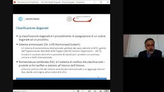 Webinar  Aspetti doganali delle operazioni con lestero  PARTE SECONDA  Francesco Virdis [upl. by Allerbag]