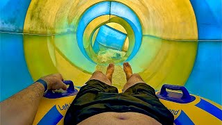 Turbo Twister Water Slide at Center Parcs De Eemhof Netherlands [upl. by Klusek379]