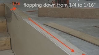 Howto Level Concrete Subfloor for Laminate Hardwood Stair Nosing Installation Mryoucandoityourself [upl. by Hgielrac]