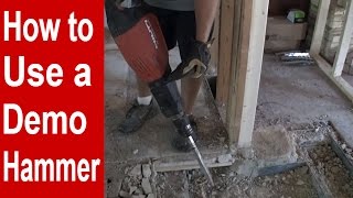 How to Use a Demo Hammer  Jack Hammer [upl. by Ark382]