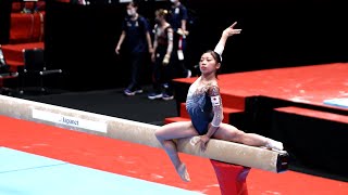 Ashikawa Urara JPN Balance Beam  2021 World Championships  Podium Training [upl. by Dolloff898]