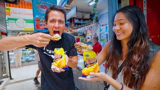 First Time in Costa Rica 🇨🇷 COSTA RICAN STREET FOOD Tour in San Jose [upl. by Noitsirhc]