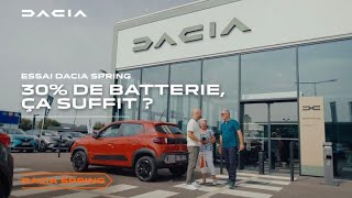 Dacia Spring chargée pour le quotidien – Notre test à Douai [upl. by Iveksarap704]