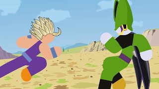 Gohan Vs Cell Stick Fight [upl. by Olag]