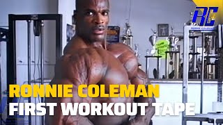 Ronnie Coleman First Workout Tape Remastered In 1080 HD  Ronnie Coleman [upl. by Lehcear]