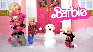 Barbie Family Toddler Dolls Morning Routine amp Holiday Traditions [upl. by Anele413]