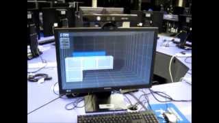 3D Display Simulation Using Head Tracking with Microsoft Kinect [upl. by Hardman]