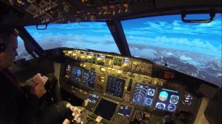 Approaching Innsbruck in a Boeing 737800 Simulator [upl. by Carlen170]