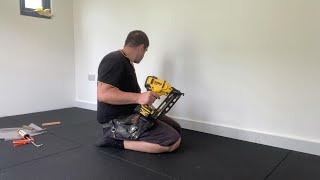 How to fit skirting boards  DIY garden room build [upl. by Harley989]