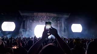 Fatboy slim takes on the Chemical brothers at Victorious festival 2024 [upl. by Beata875]