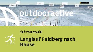 LanglaufLoipe im Schwarzwald Langlauf Feldberg nach Hause [upl. by Ailefo]